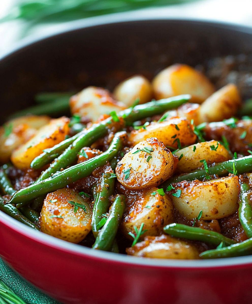 Smothered Green Beans Potatoes