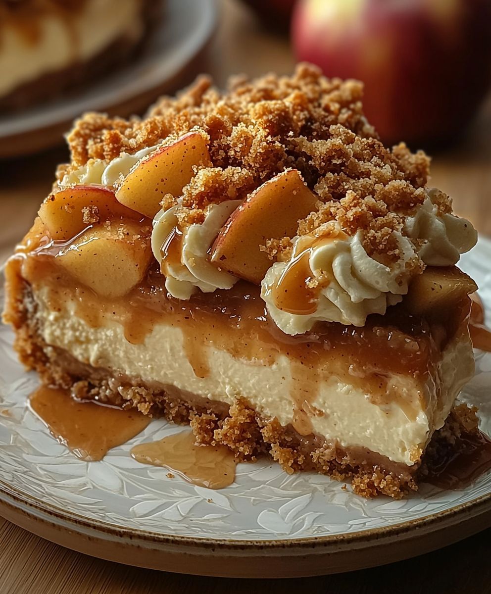 No bake apple pie cheesecake
