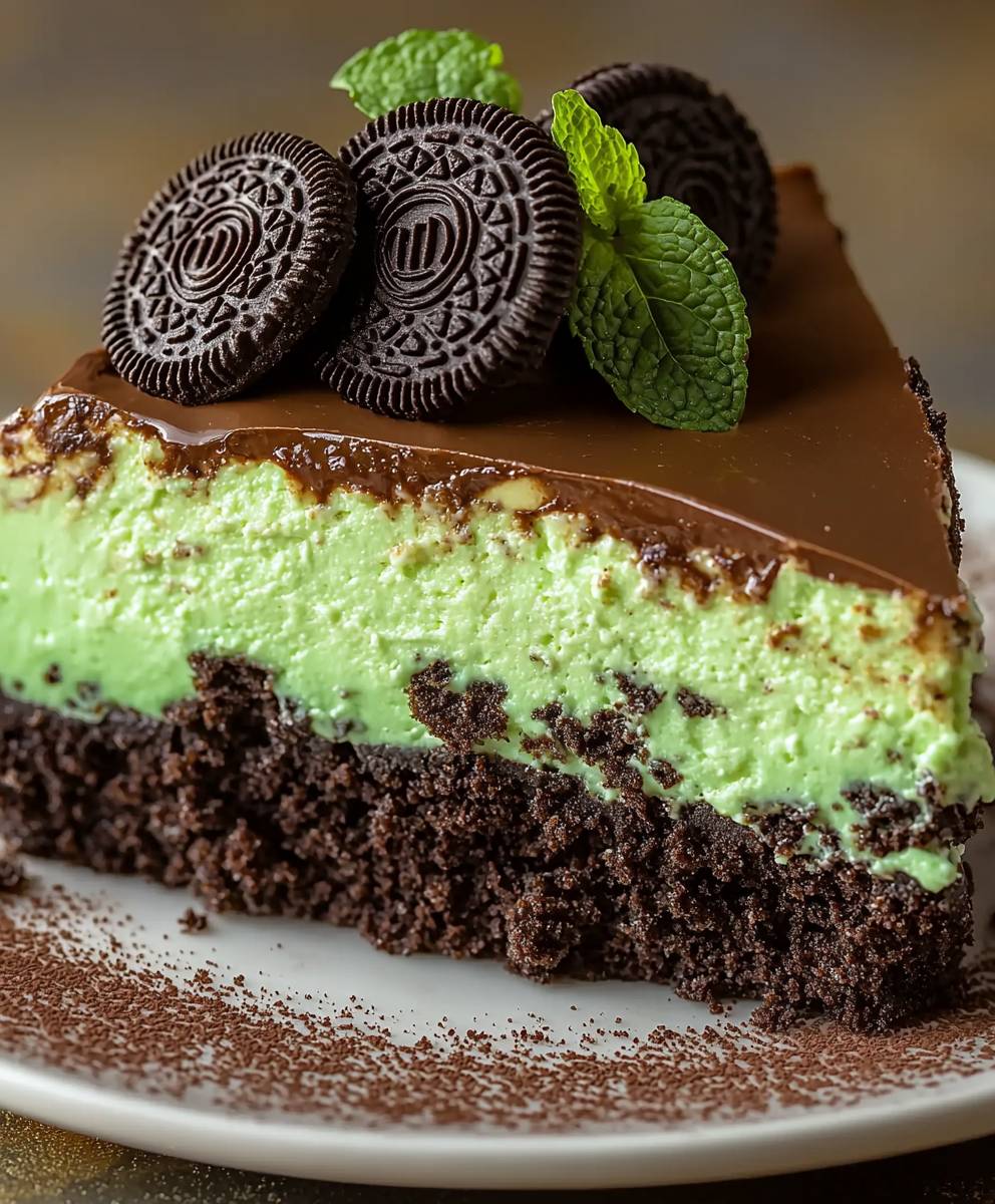 Mint Oreo Cheesecake