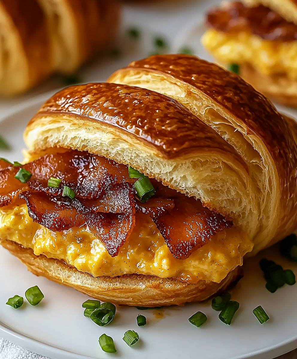 Maple Mustard Croissant Sandwiches
