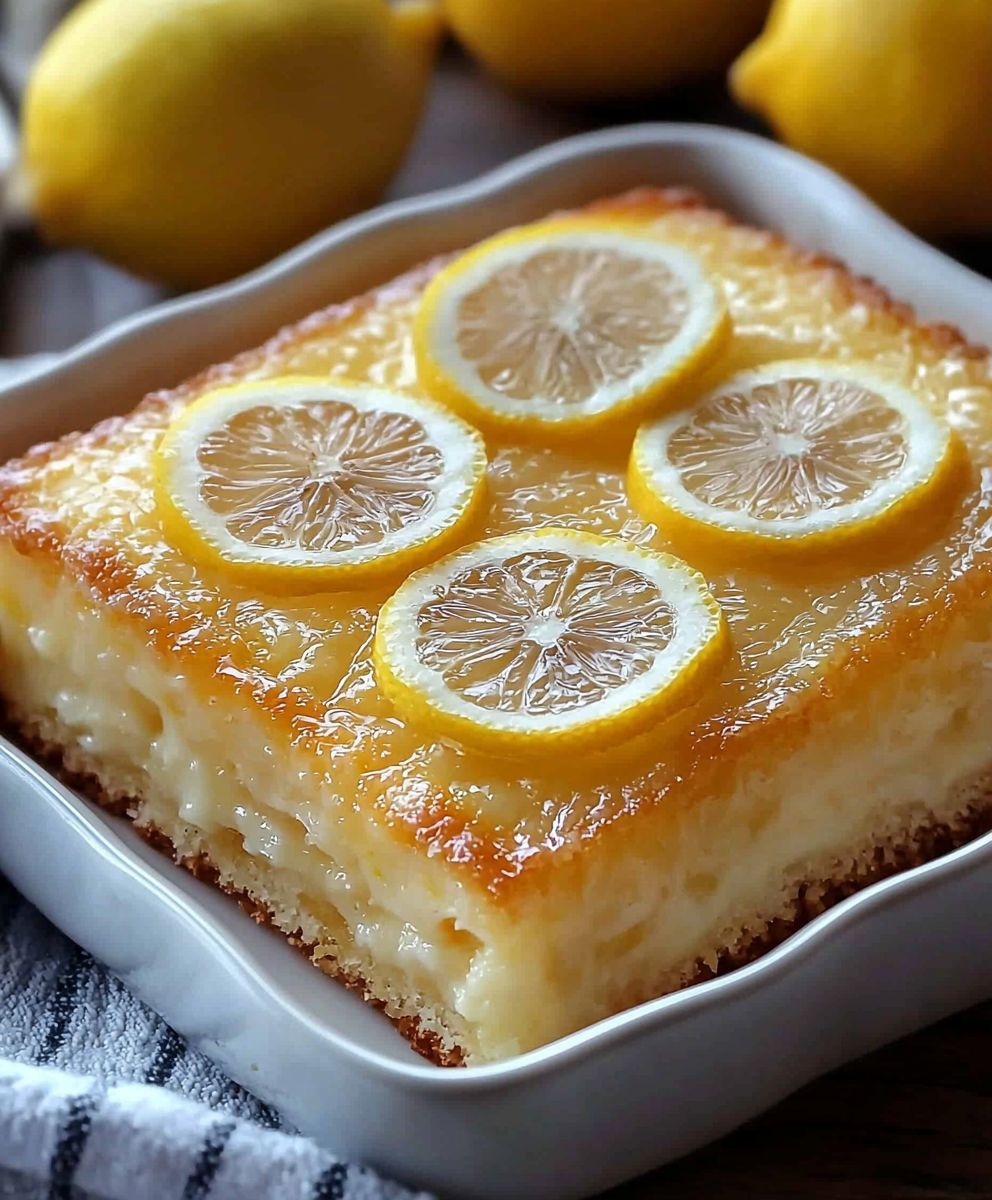Lemon cake dessert