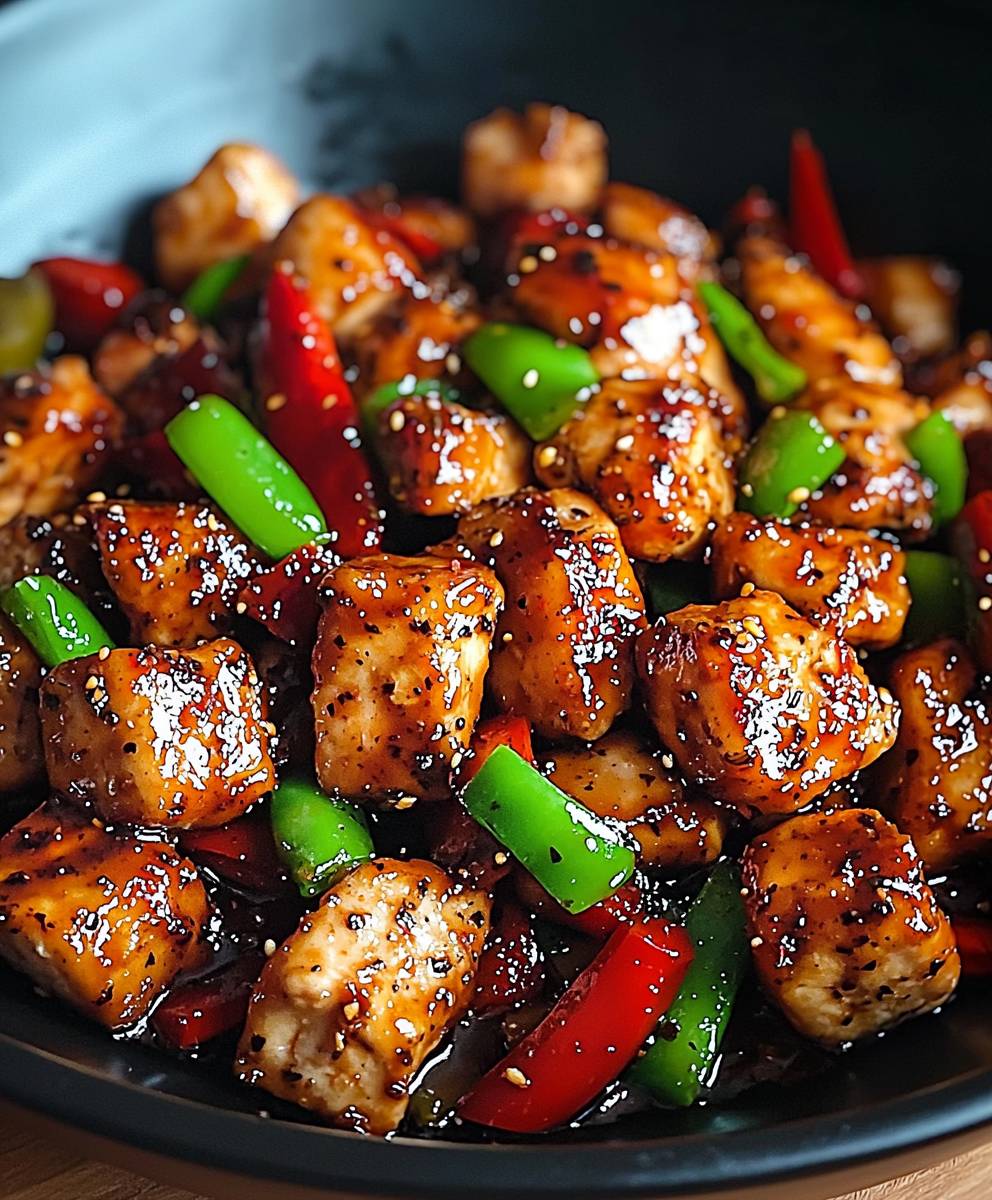 Black Pepper Chicken Dish