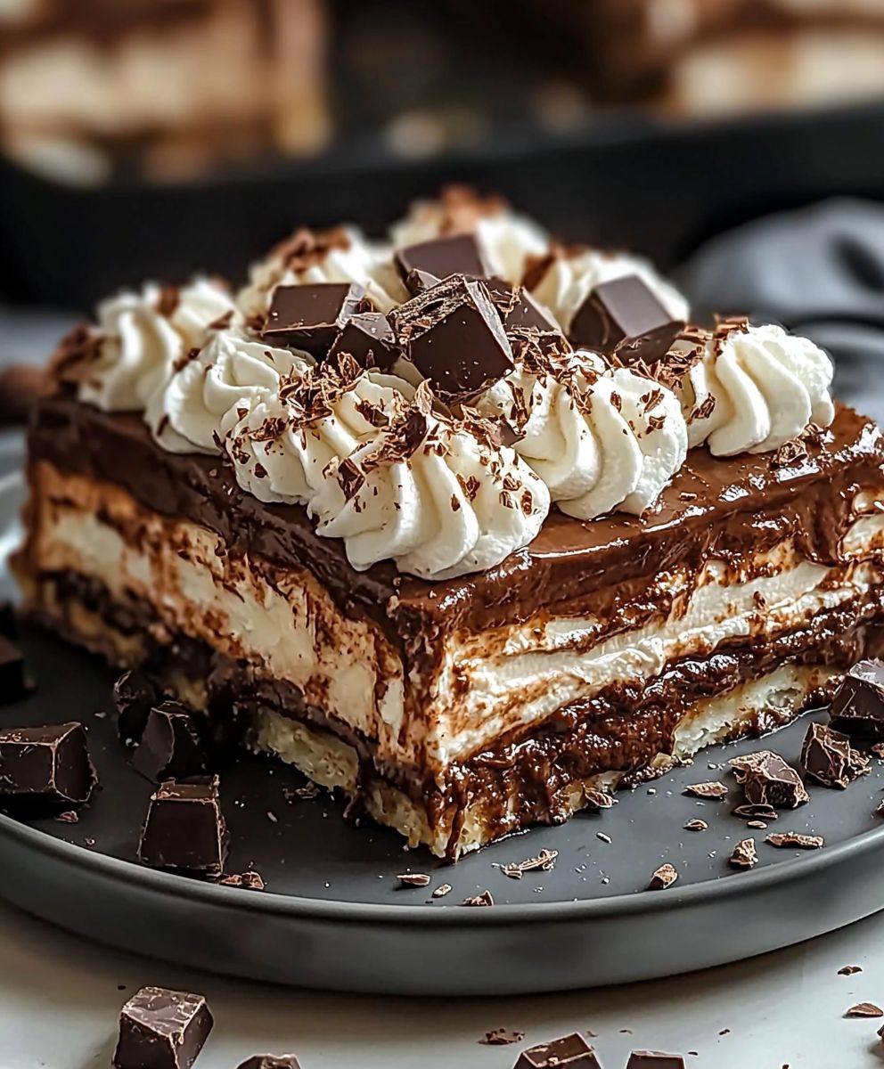 Hot Chocolate Lasagna