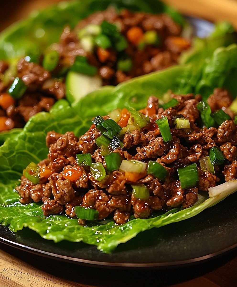 Beef lettuce wraps