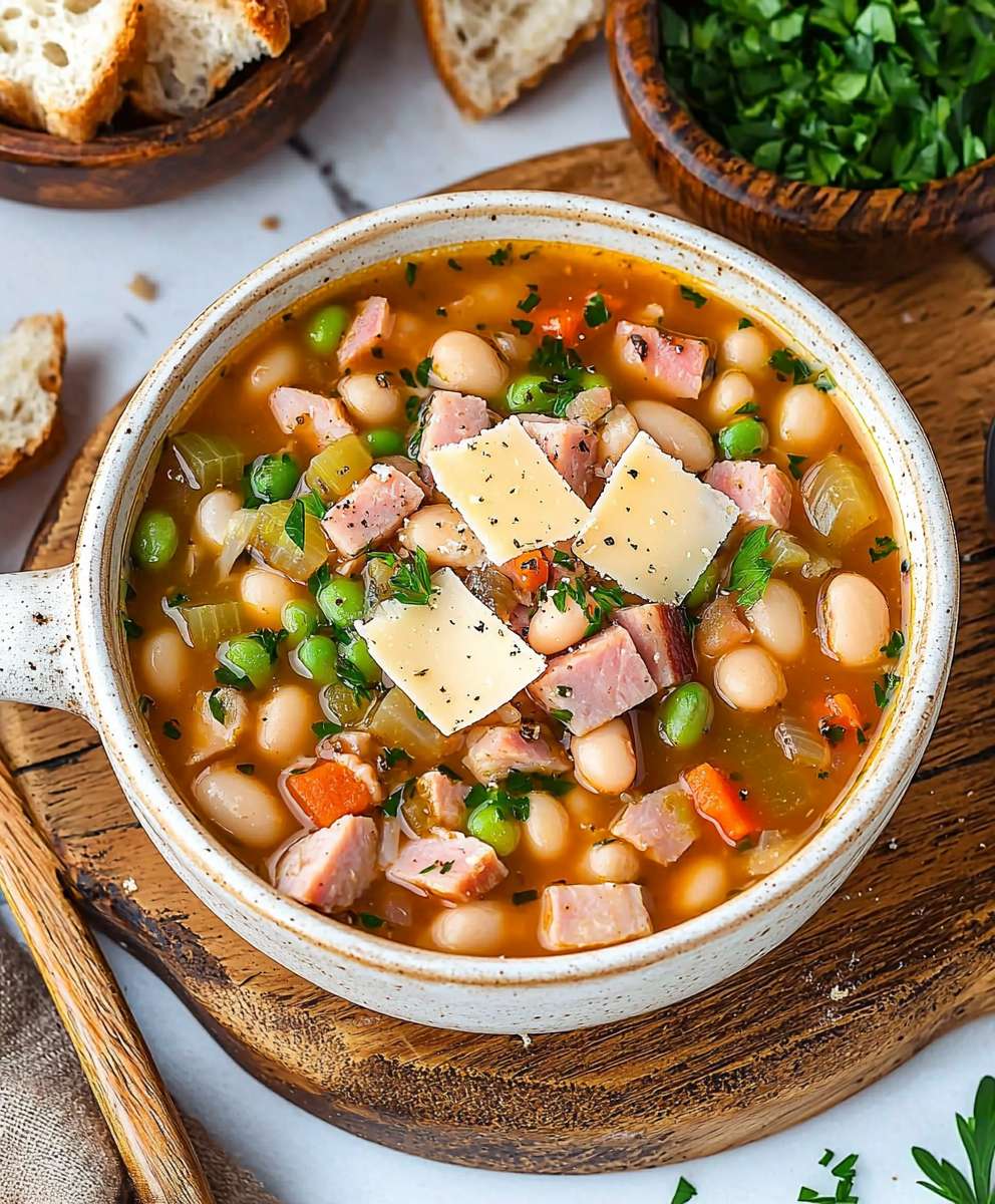Cannellini Bean Ham Soup