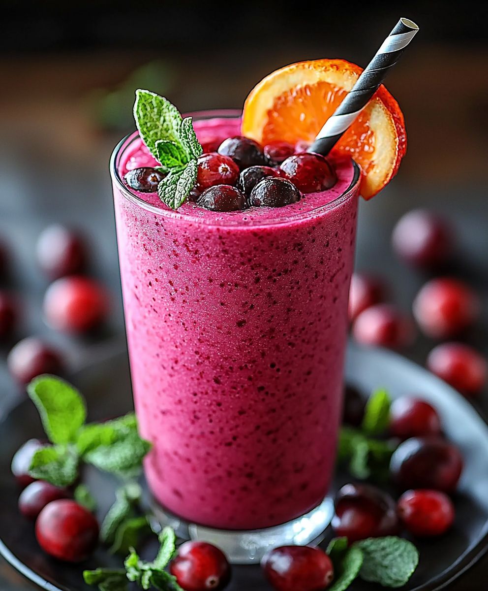 Cranberry Hibiscus Smoothie