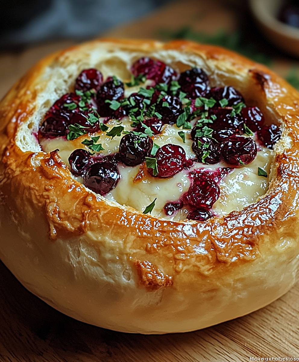 Cranberry Brie Bread Bowl