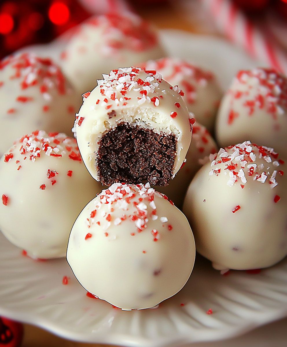 Peppermint Oreo Truffles