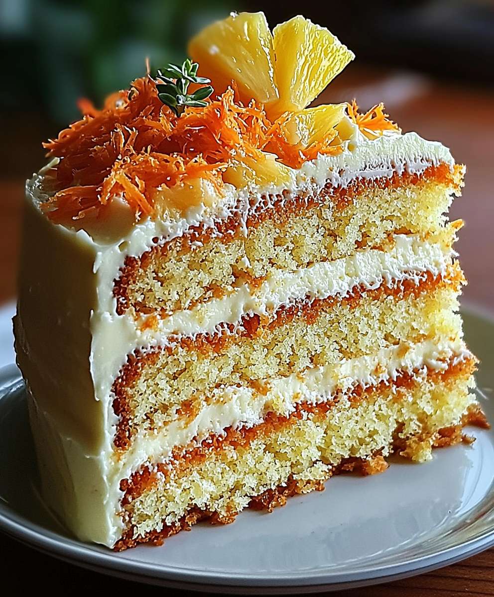 Hawaiian Carrot Pineapple Cake