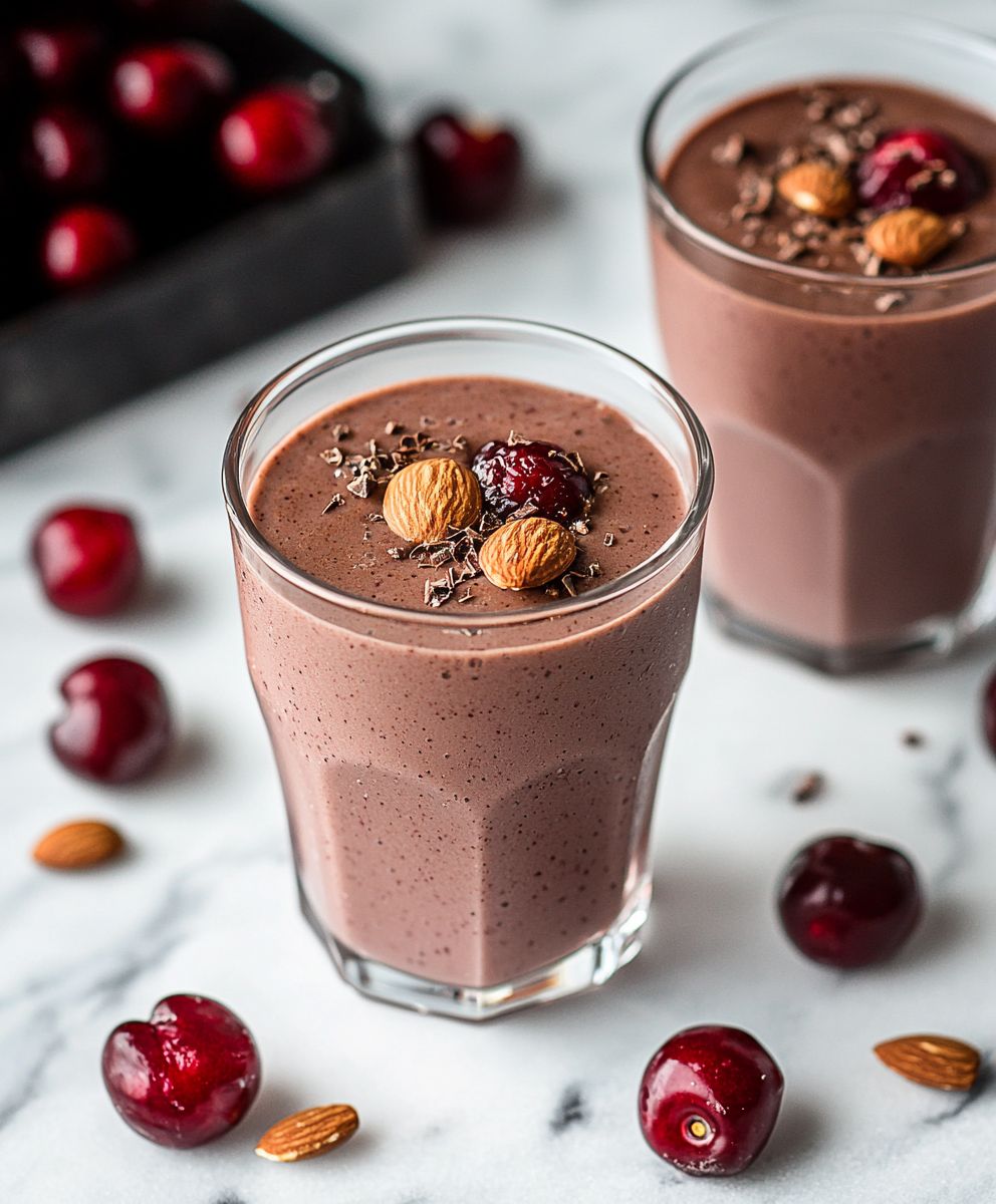 Chocolate Cherry Almond Smoothie
