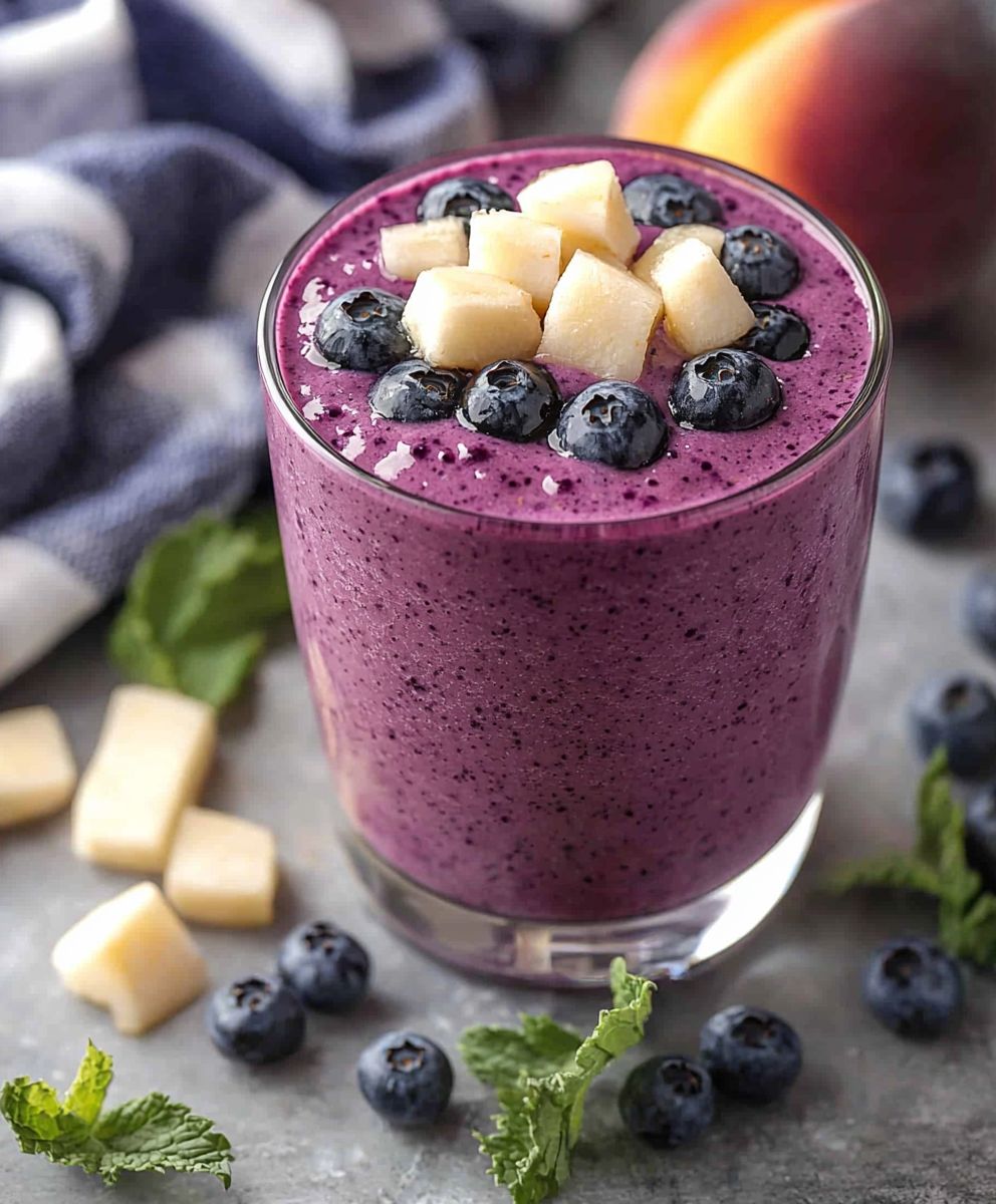Wild Blueberry Ginger Peach Smoothie