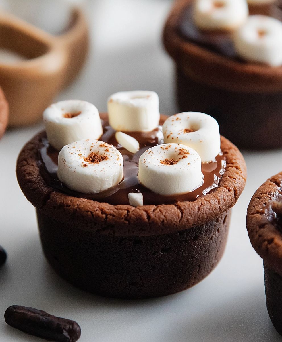 Hot Cocoa Cookie Cups
