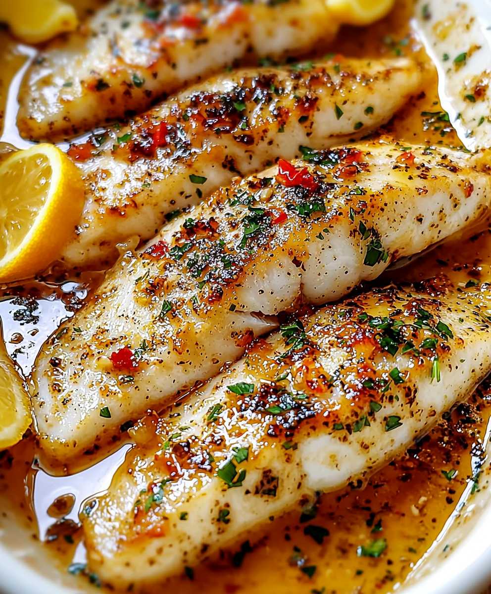 Garlic Butter Baked Tilapia