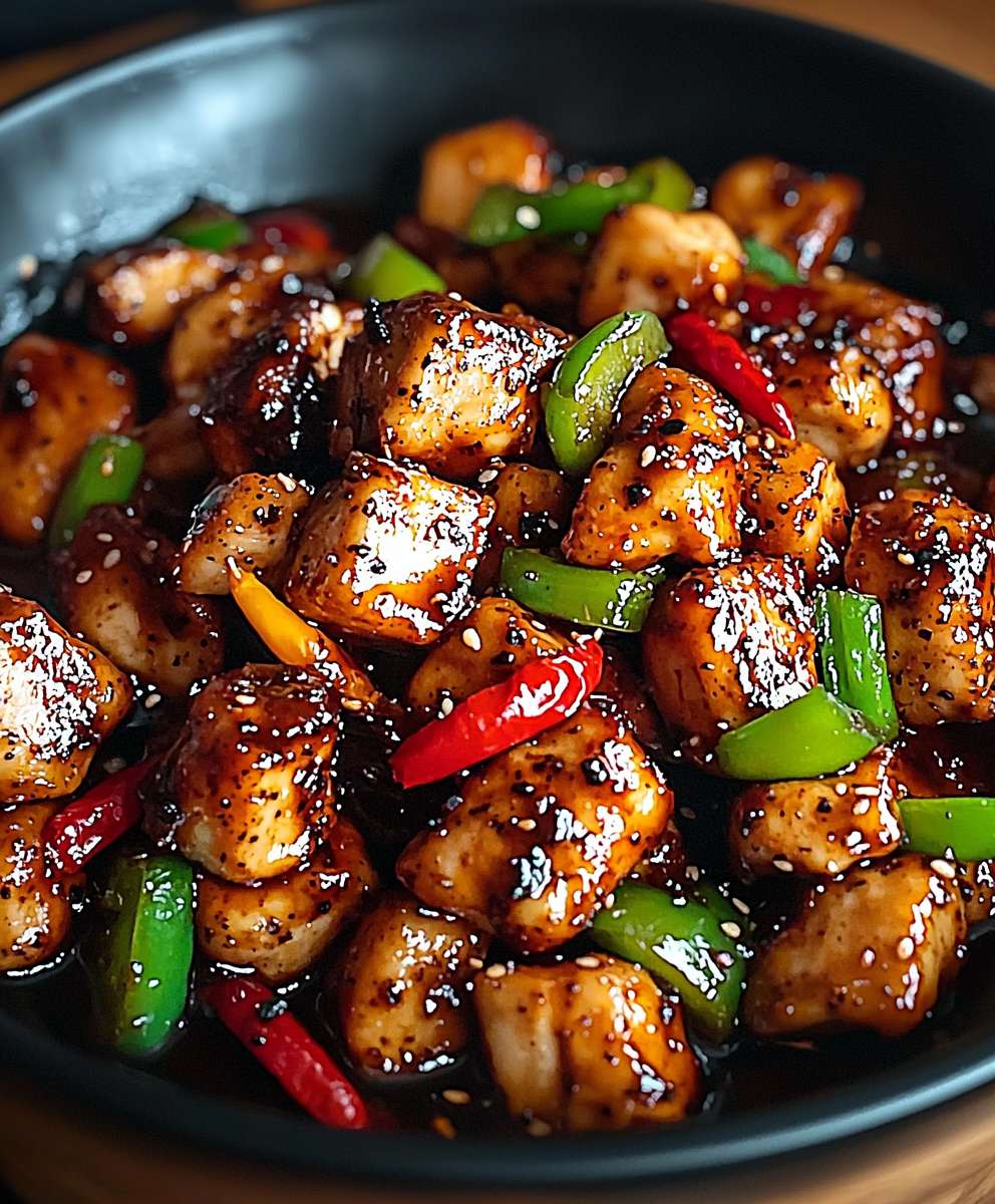 Black Pepper Chicken Dish