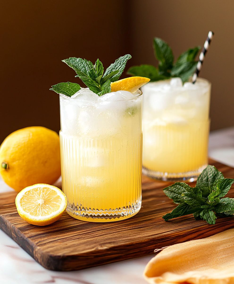 Sparkling Yuzu Lemonade Drink