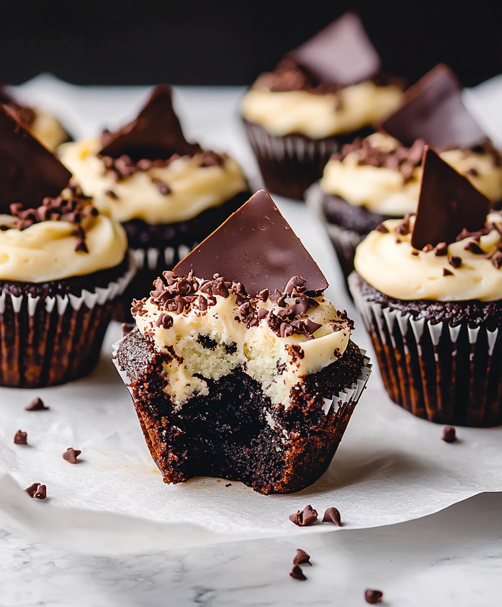 Black Bottom Cupcakes