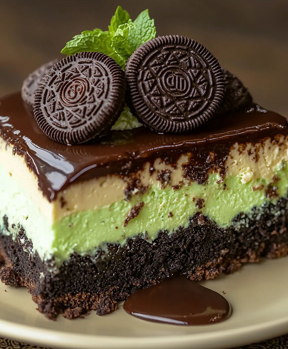 Mint Oreo Cheesecake