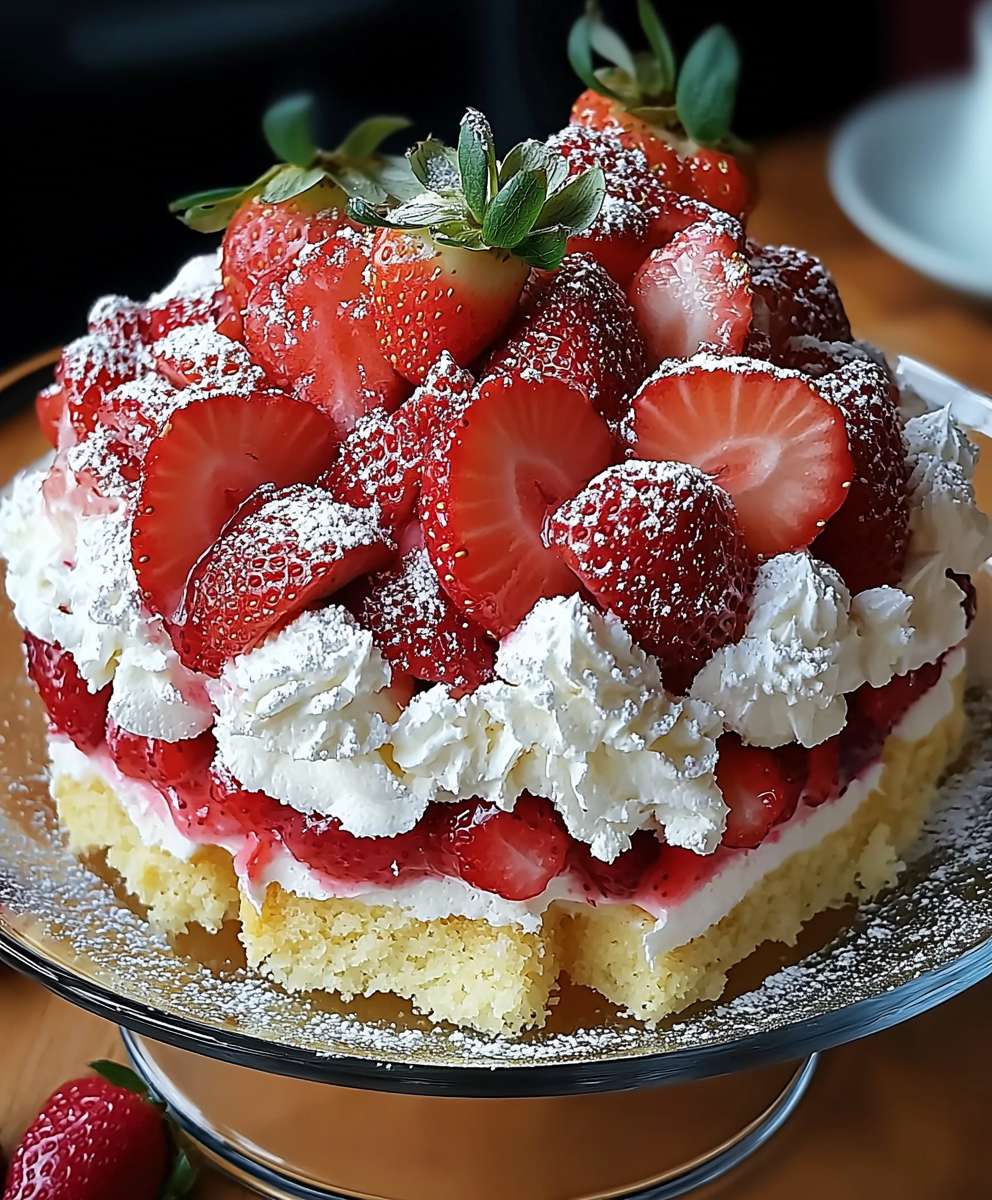 Strawberry Heaven Cake
