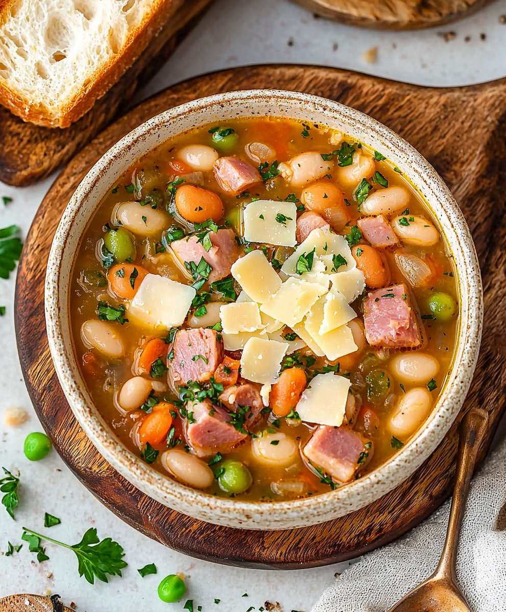 Cannellini Bean Ham Soup