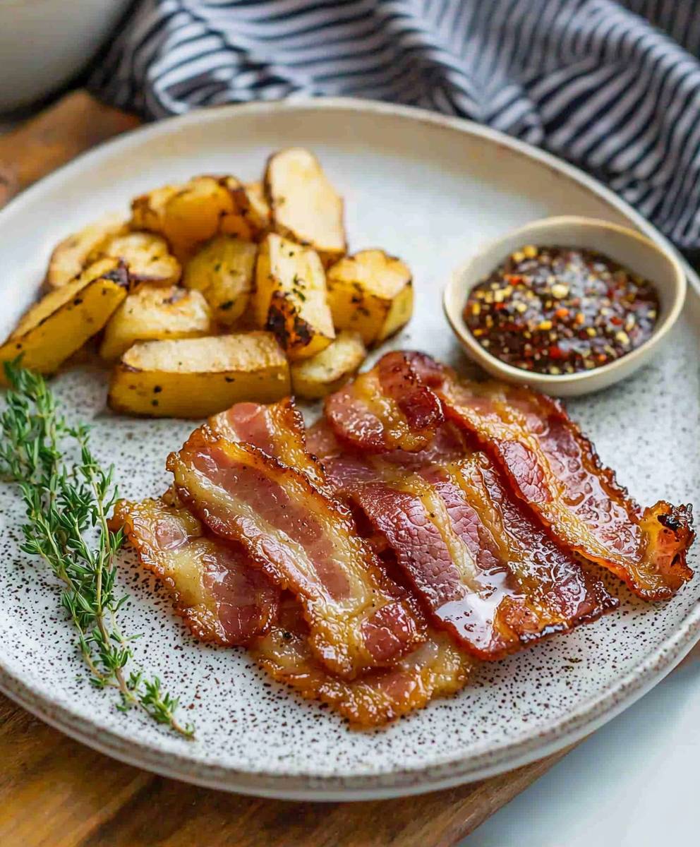 Oven baked crispy bacon