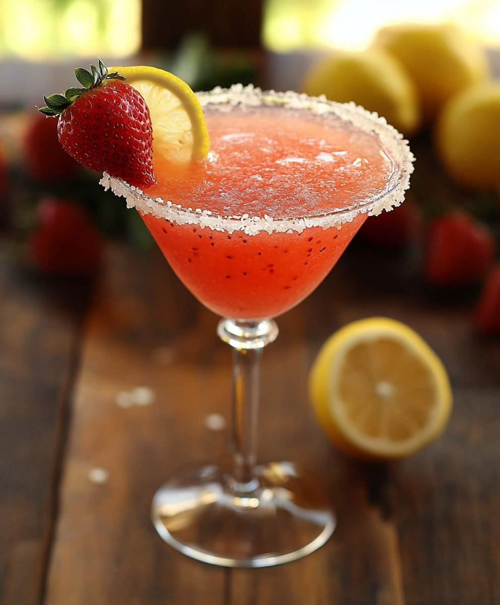 Strawberry Lemon Drop Martini