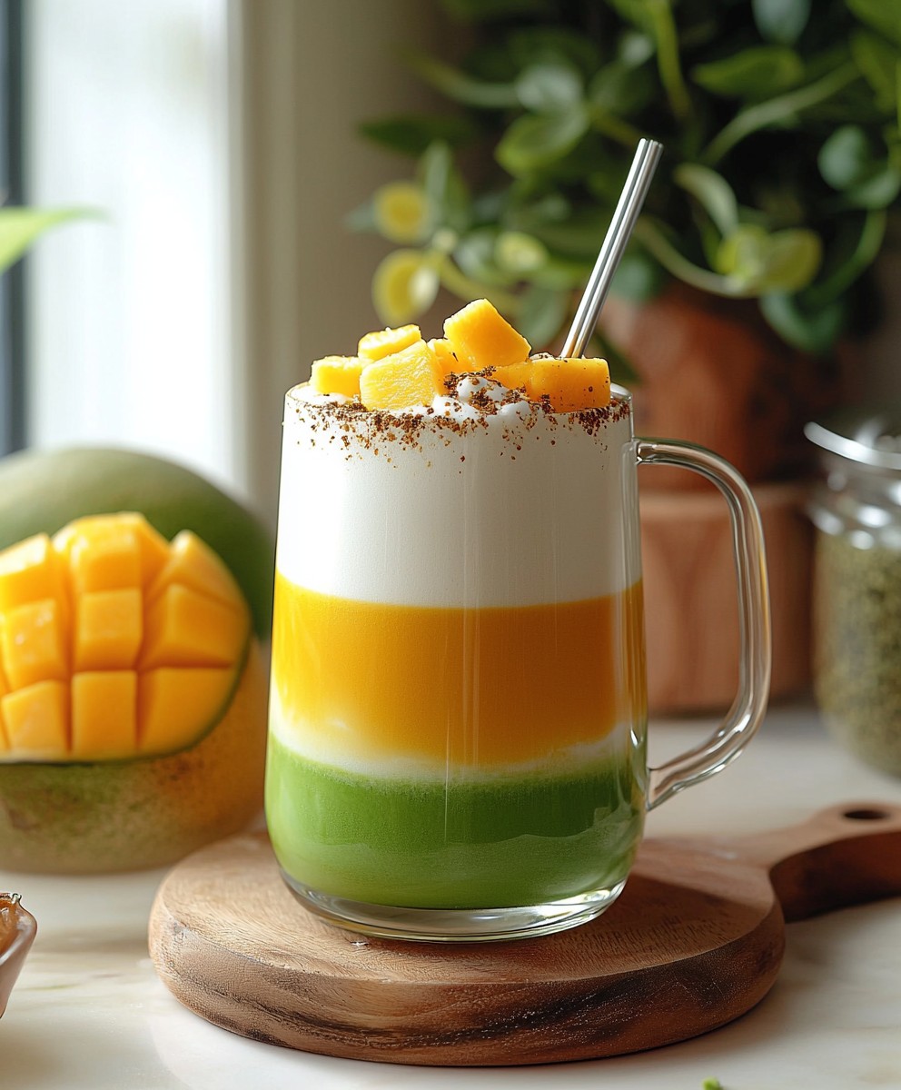 Mango Matcha Latte