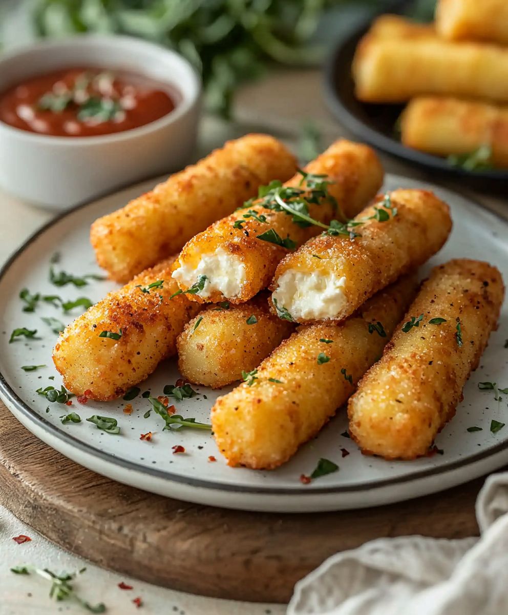 Air Fryer Mozzarella Sticks