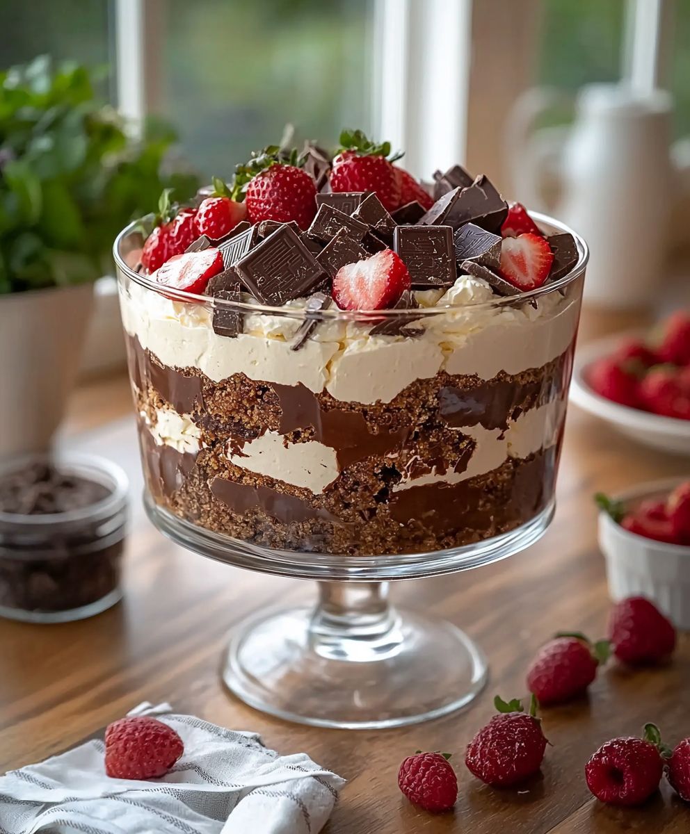 Baileys Chocolate Cheesecake Trifle