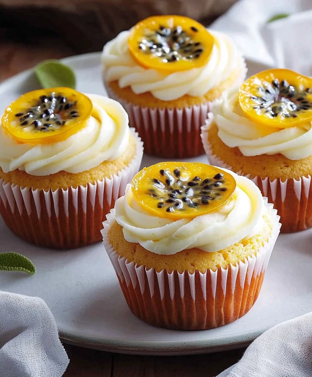 Passionfruit Yoghurt Cupcakes