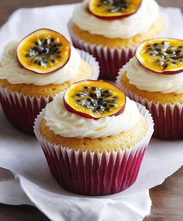 Passionfruit Yoghurt Cupcakes