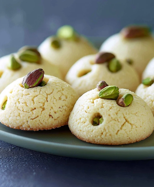 Pistachio Shortbread Cookies