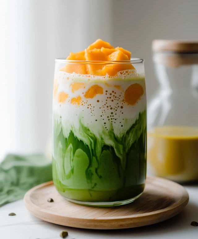 Mango Matcha Latte