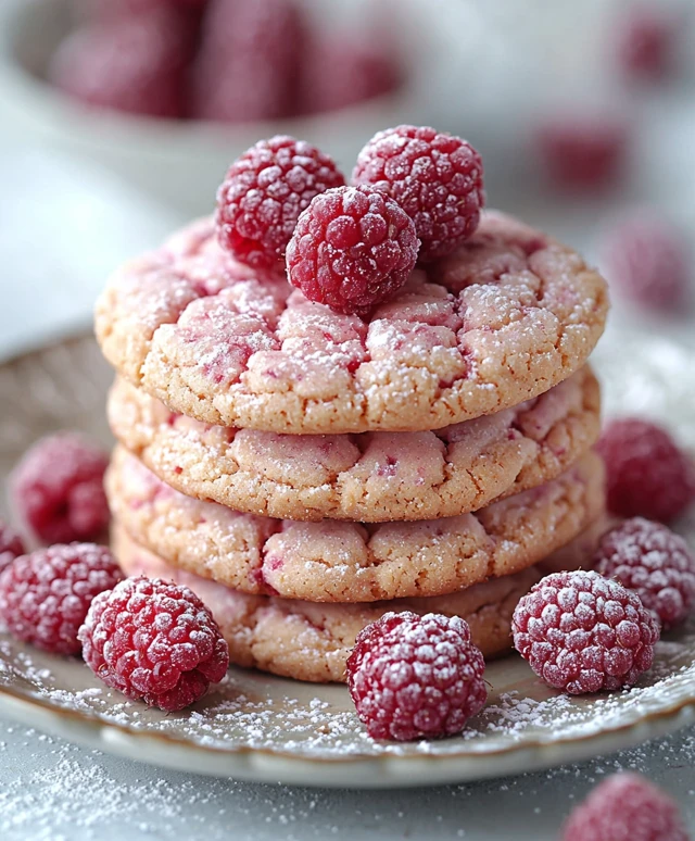 Soft Raspberry Cookies