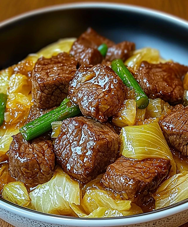 Beef Napa Cabbage Stir Fry
