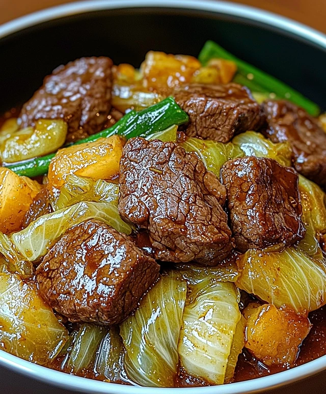 Beef Napa Cabbage Stir Fry