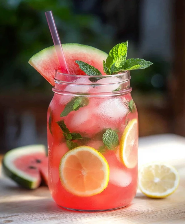 Watermelon Lemonade No Sugar