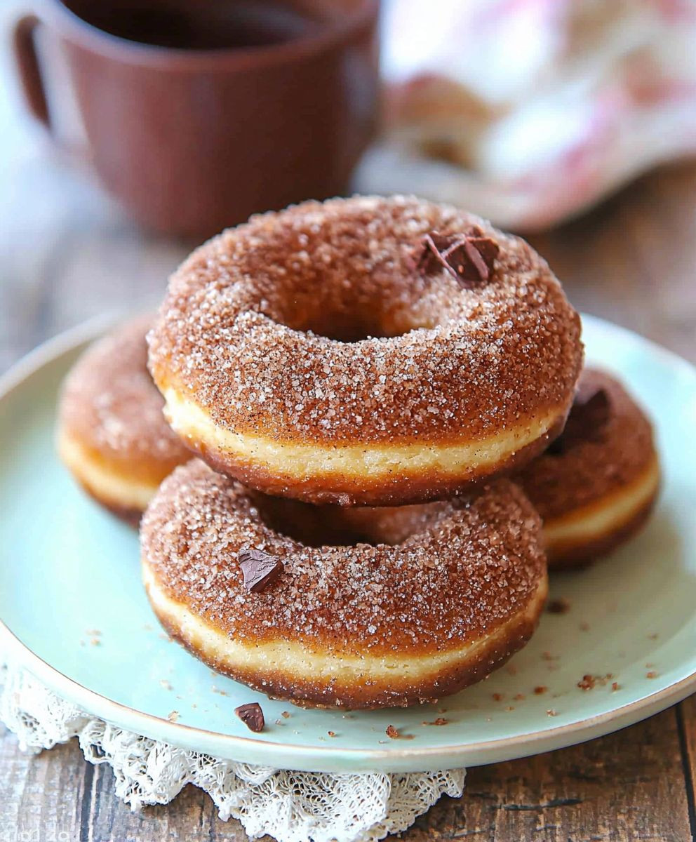 Vegan cinnamon donuts