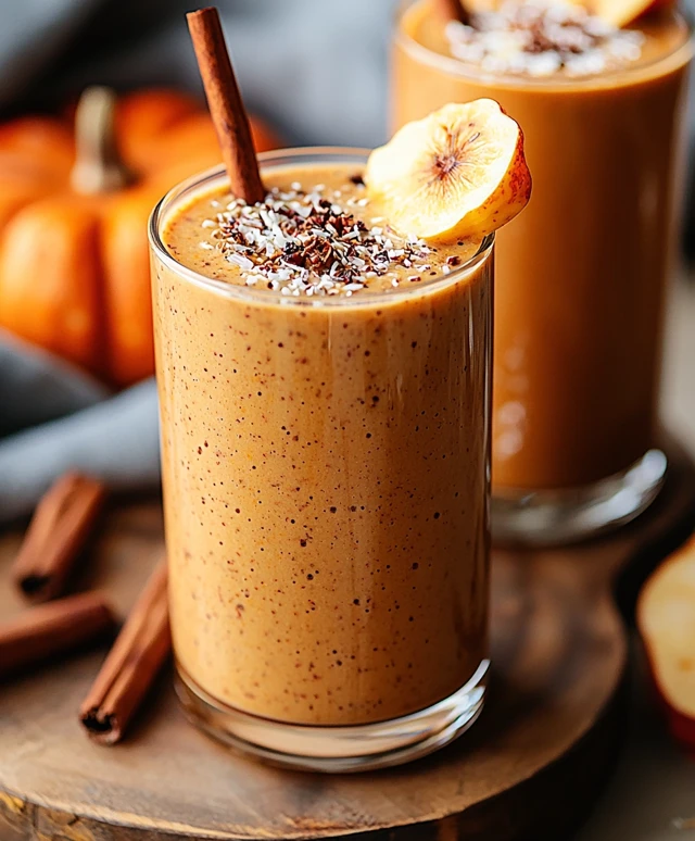 Healthy pumpkin smoothie