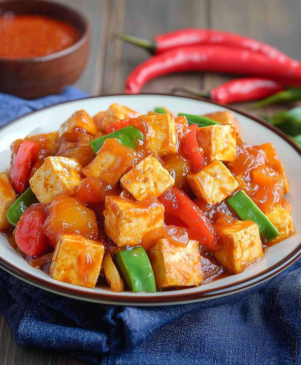 Sweet and Sour Tofu Dish