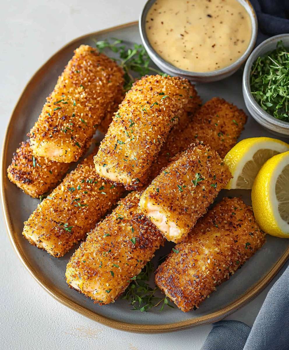 Crispy Salmon Sticks