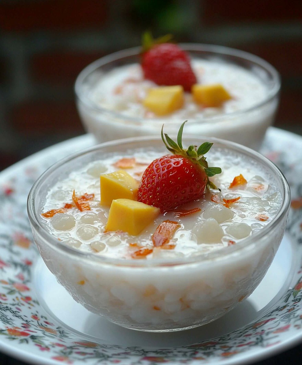 Pearl Sago Coconut Milk Dessert