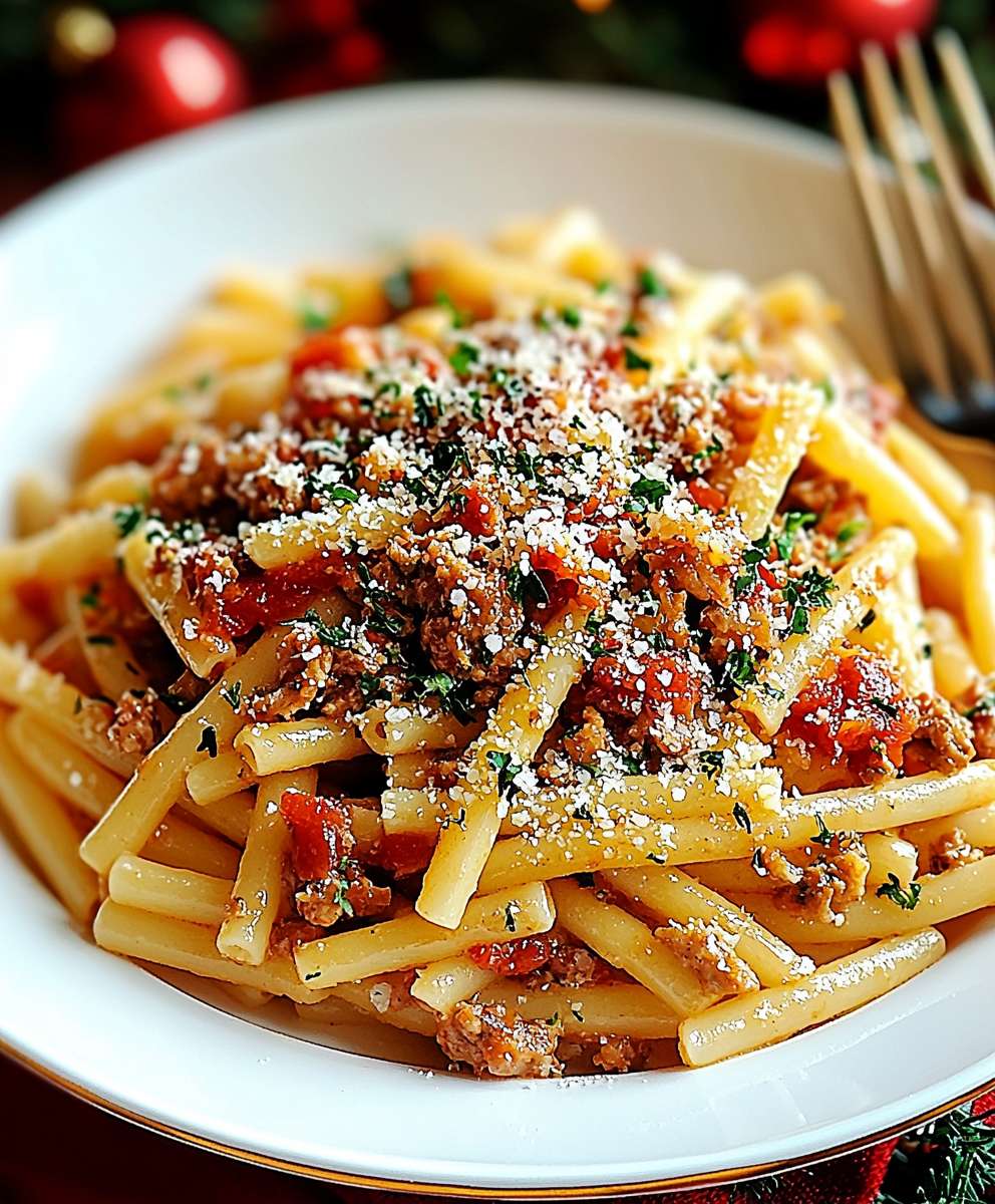 Christmas pasta