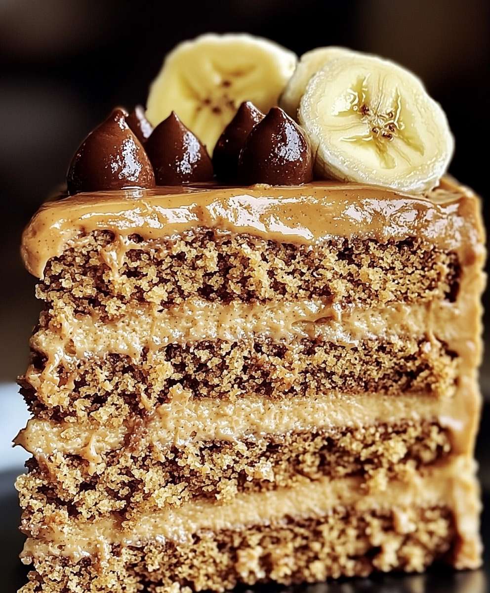 Peanut Butter Banana Cake