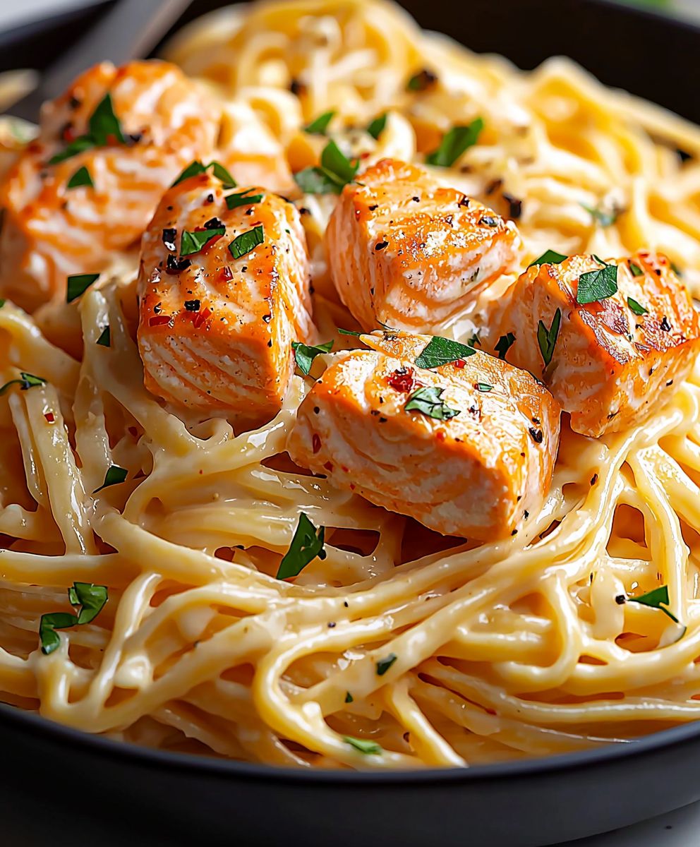 Salmon pasta