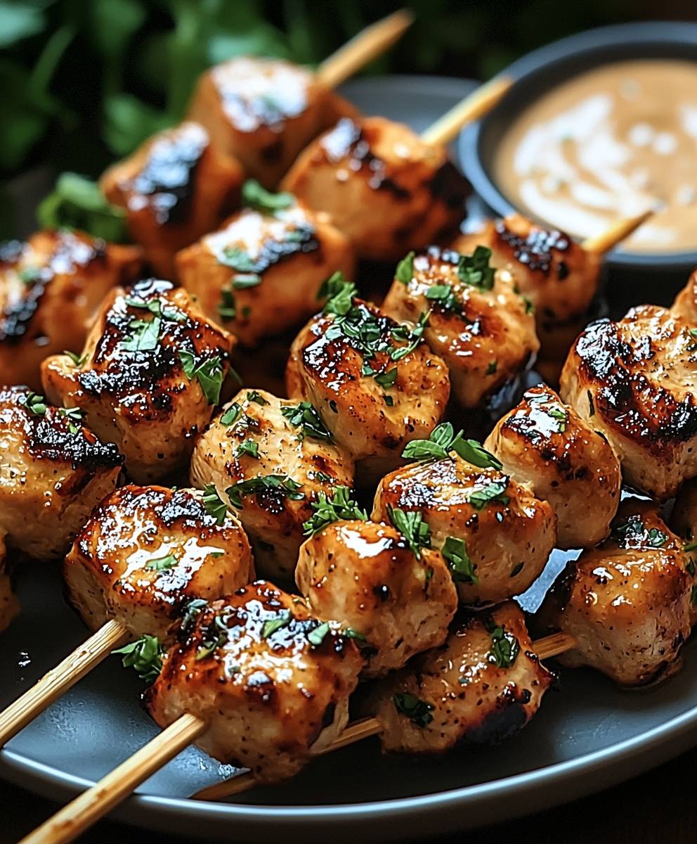 Bang Bang Chicken Skewers
