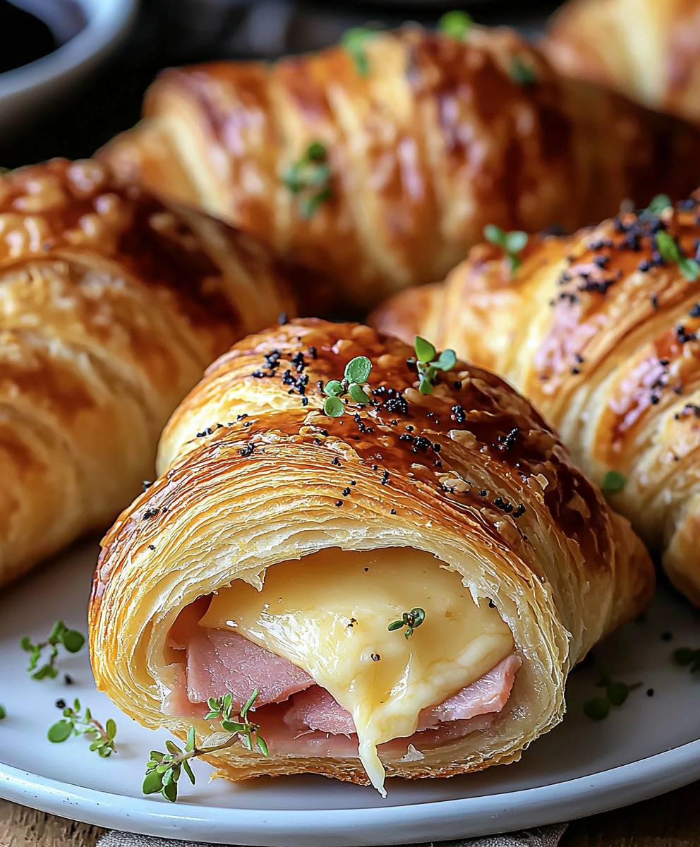 Ham and Cheese Croissants
