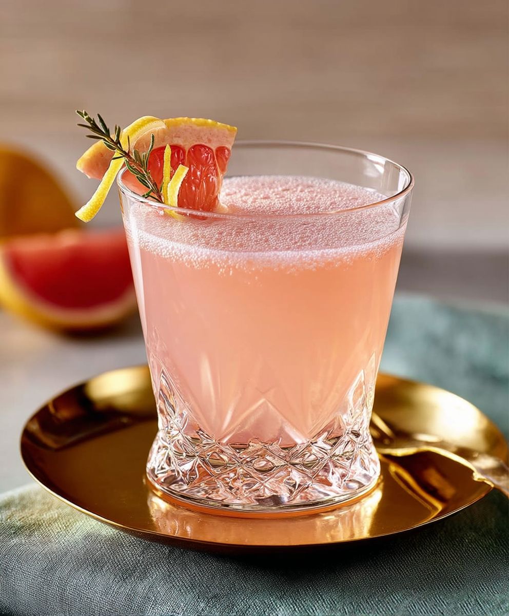 Grapefruit vodka fizz