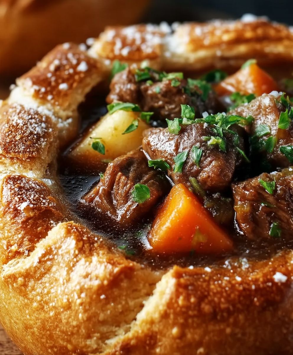 Beef Stew Bread Bowl