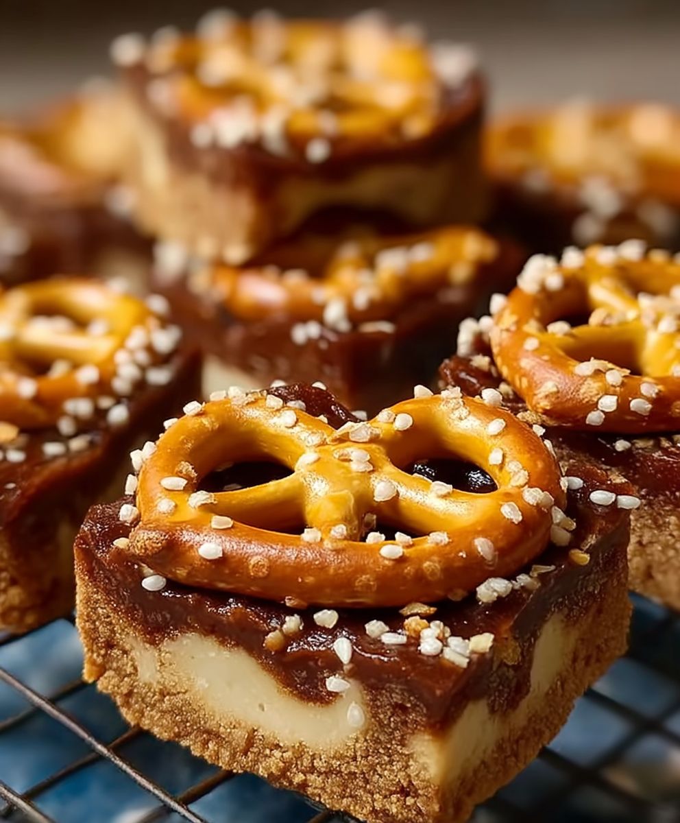 Peanut butter pretzel bars