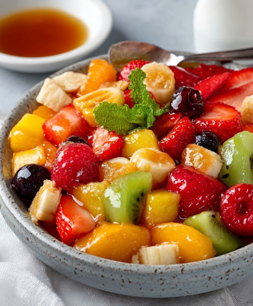 Fruit Salad Peach Pie
